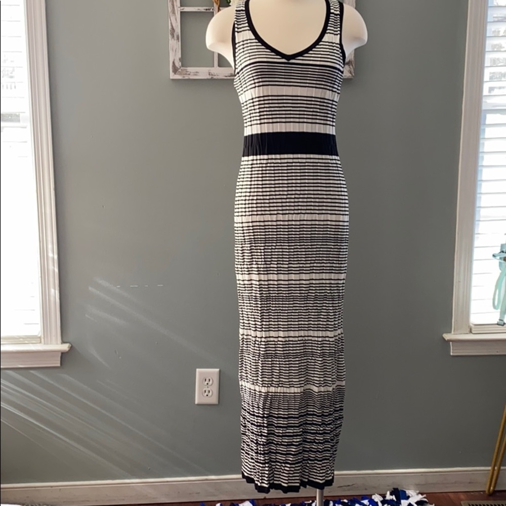 LOFT Stripe Maxi Dress Size M